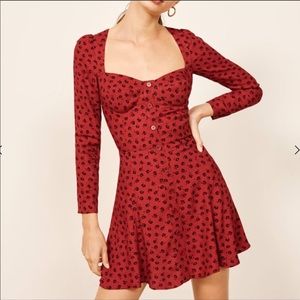 💥SALE💥Reformation Floral Red Mini Dress